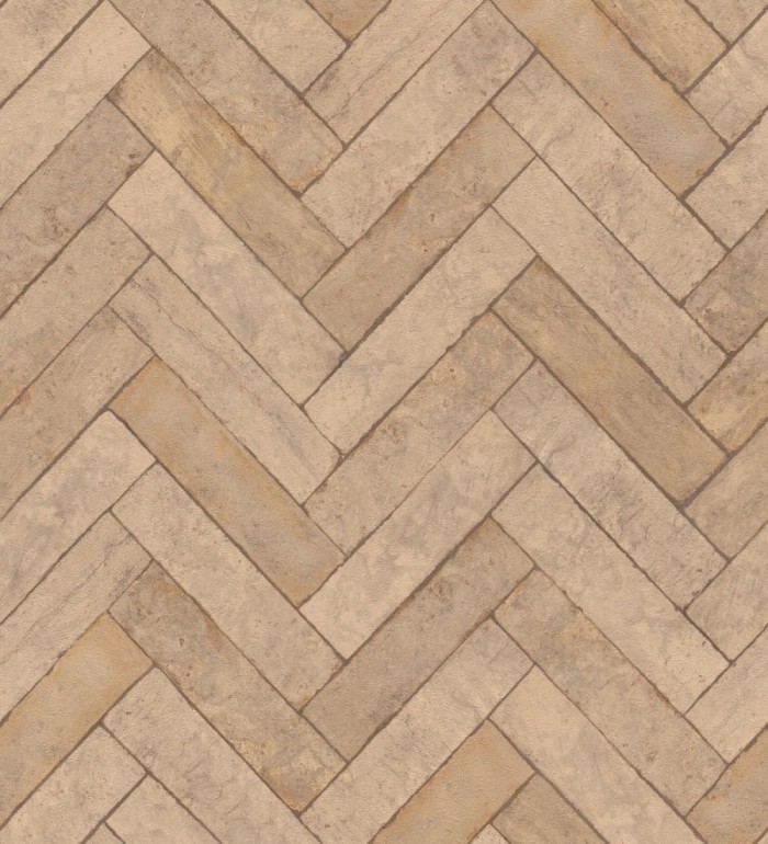Papel pintado espiga de piedra chevrón - Henrry Whisper 682777