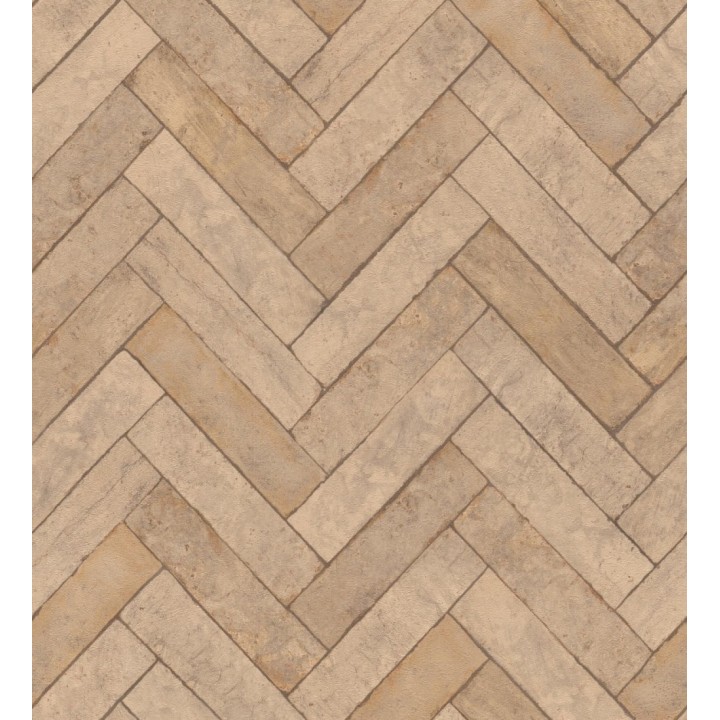 Papel pintado espiga de piedra chevrón - Henrry Whisper 682777