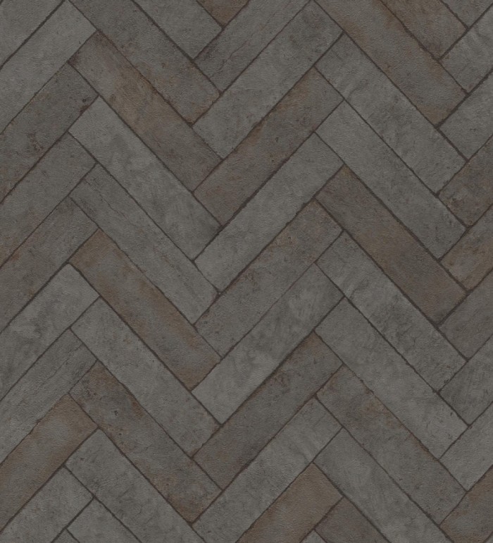 Papel pintado espiga de piedra chevrón - Henrry Whisper 682780