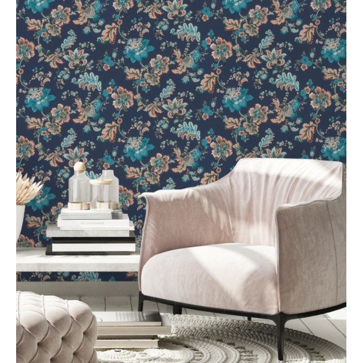 Papel pintado de flores estilo inglés - Floral Majesty 682781