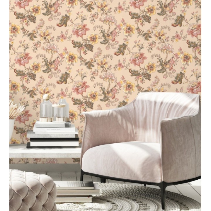 Papel pintado de flores estilo inglés - Floral Majesty 682784