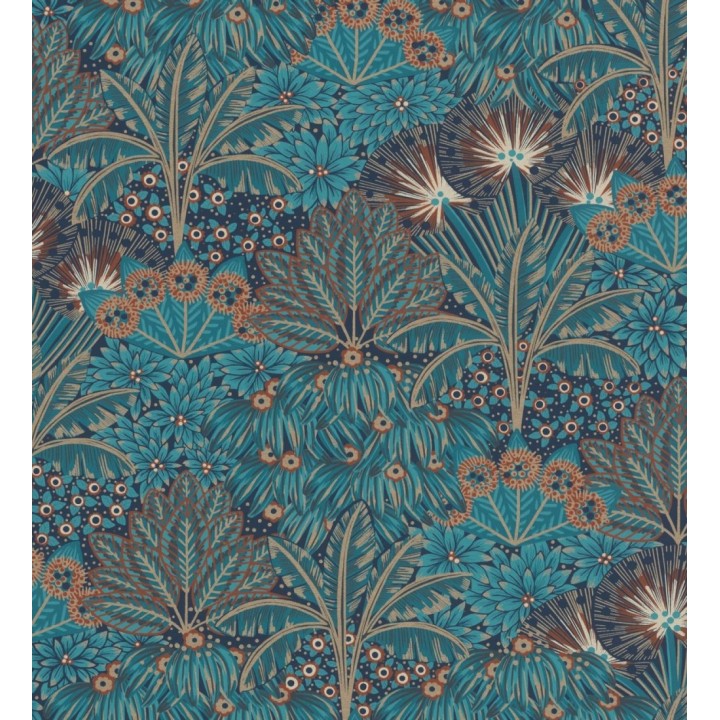 Papel pintado de flores estilo étnico - Azure Paradise 682790