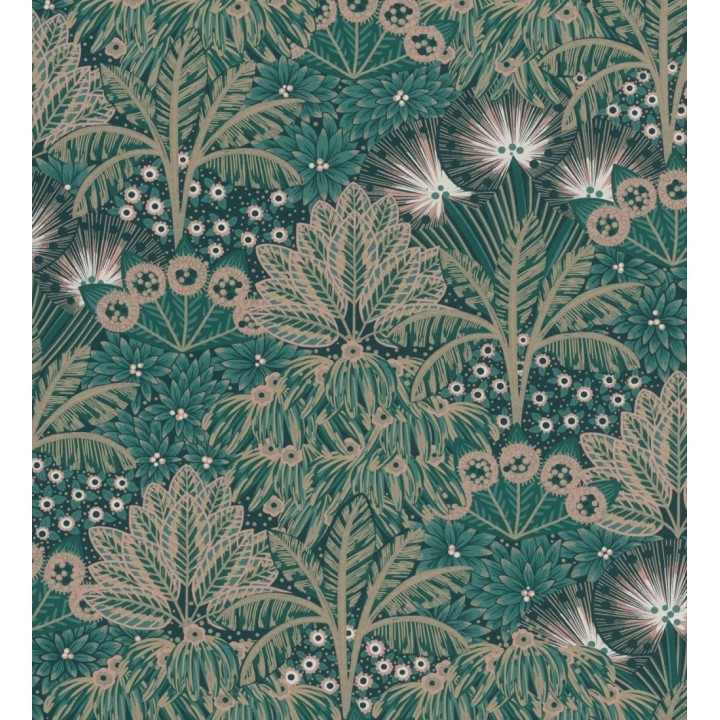 Papel pintado de flores estilo étnico - Azure Paradise 682791