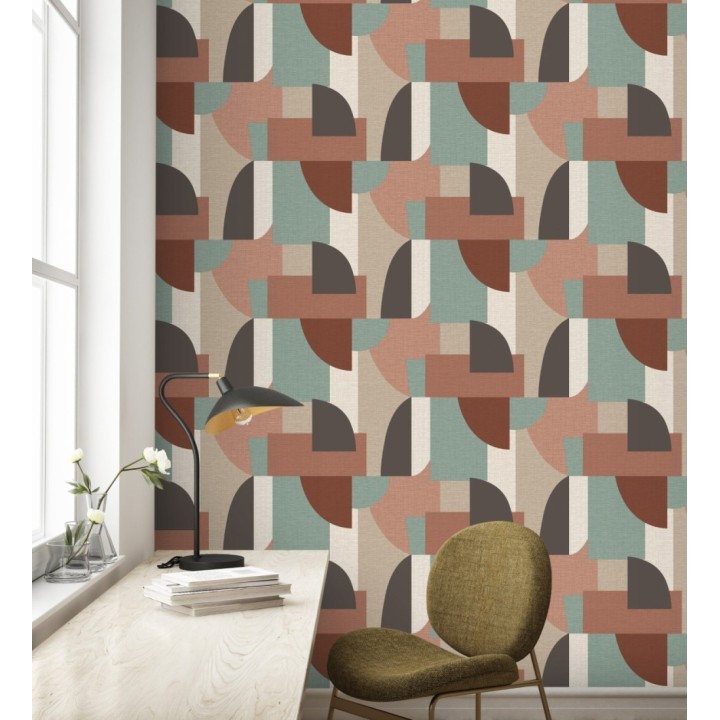 Papel pintado de figuras abstractas con estilo modernista - Jakarta Lines 682816