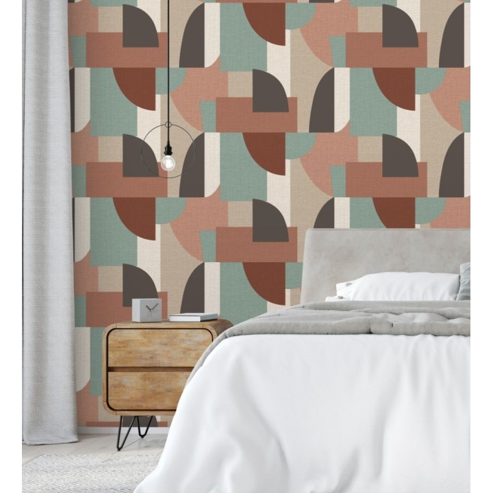 Papel pintado de figuras abstractas con estilo modernista - Jakarta Lines 682816