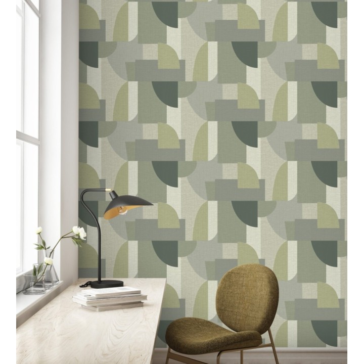 Papel pintado de figuras abstractas con estilo modernista - Jakarta Lines 682817