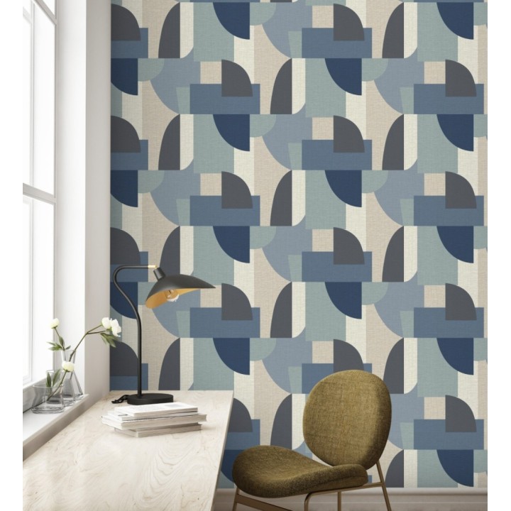 Papel pintado de figuras abstractas con estilo modernista - Jakarta Lines 682818