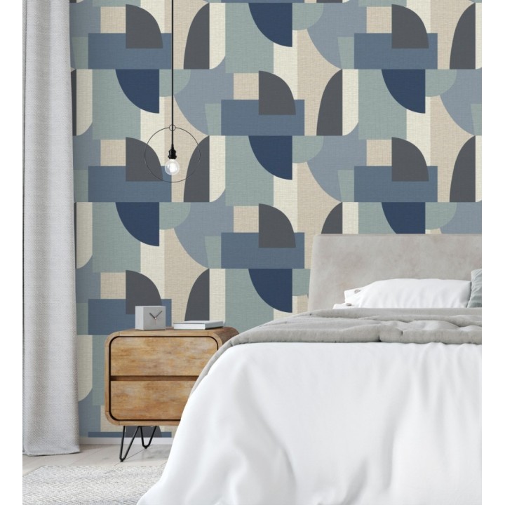 Papel pintado de figuras abstractas con estilo modernista - Jakarta Lines 682818