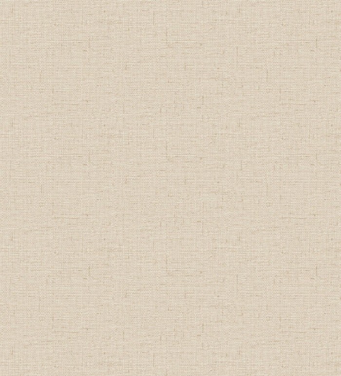 Papel pintado imitando al tejido de lino beige claro texturizado - Denise Textile 682827