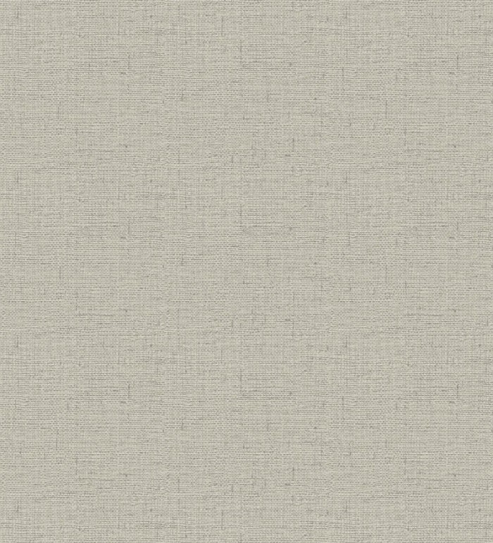 Papel pintado imitando al tejido de lino gris texturizado - Denise Textile 682828