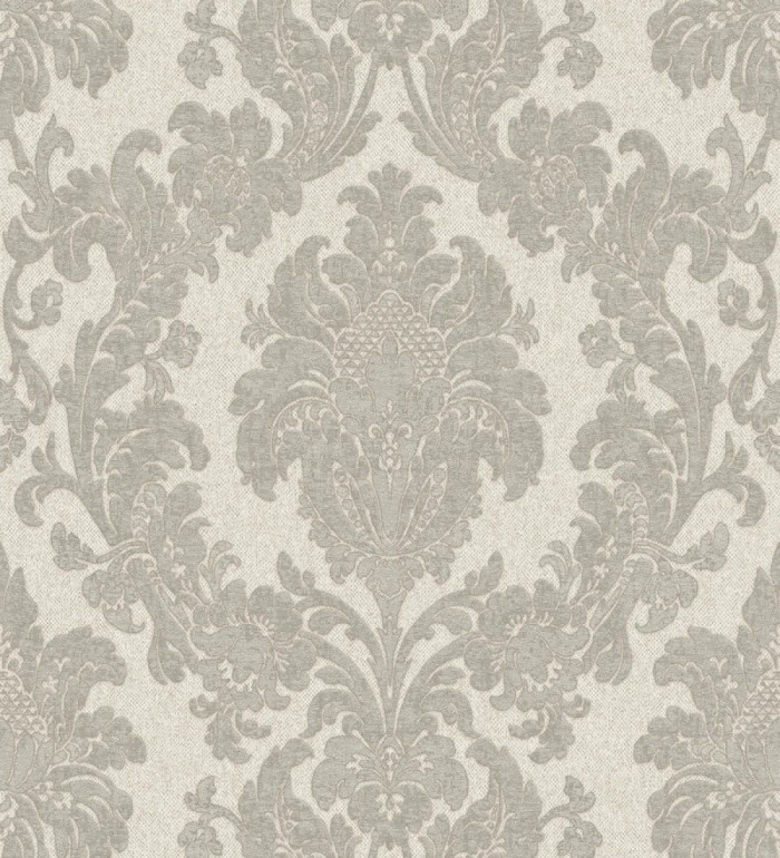 Papel pintado damasco clásico efecto entelado con textura en relieve - Milano Legacy 682835