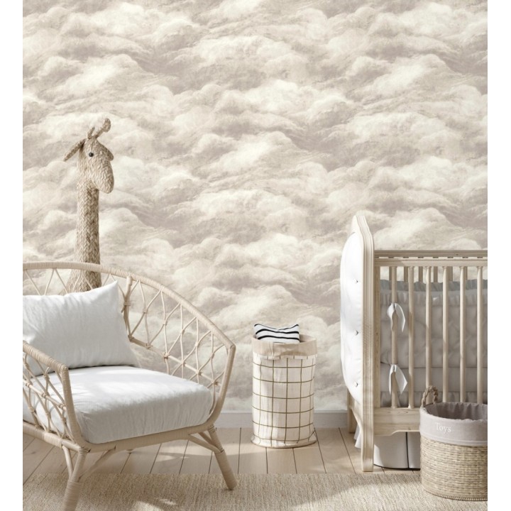 Papel pintado diseño de nubes con texturizado en relieve - Sky Muse 682842