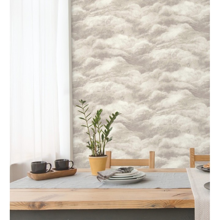 Papel pintado diseño de nubes con texturizado en relieve - Sky Muse 682842