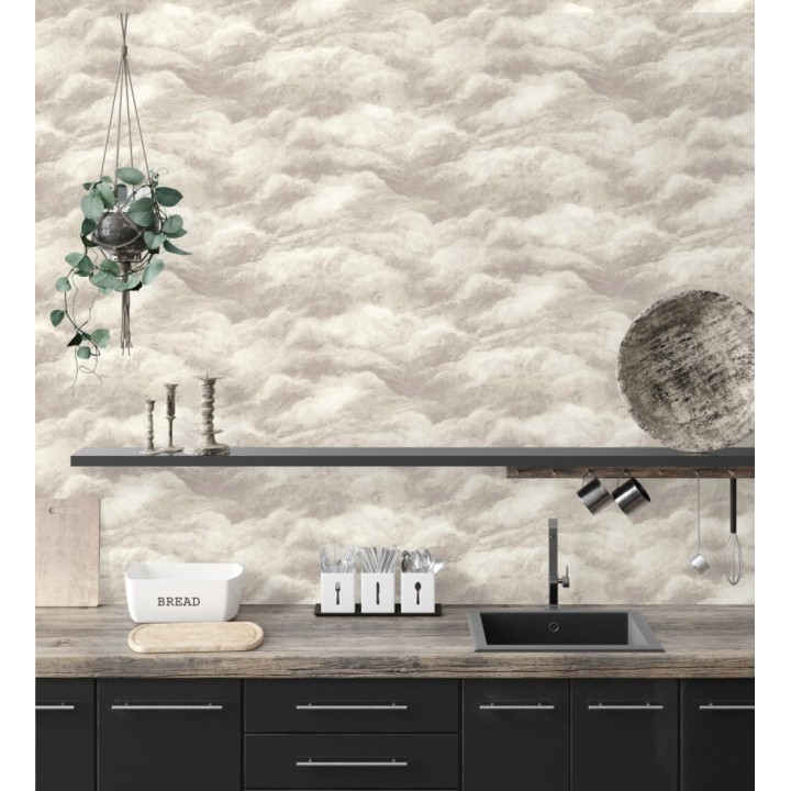 Papel pintado diseño de nubes con texturizado en relieve - Sky Muse 682842