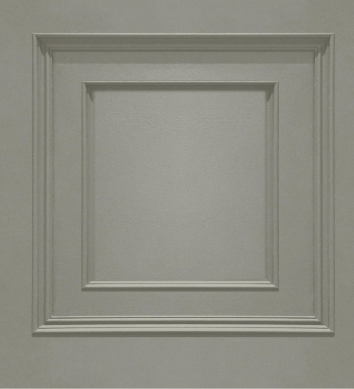 Papel pintado casetones de madera color gris piedra textura en relieve - Bristol Ledge 682853