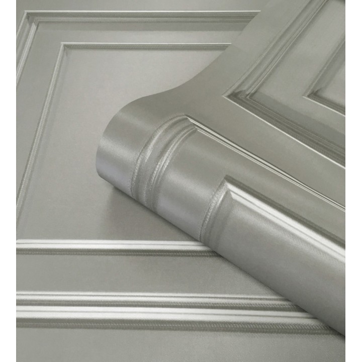 Papel pintado de casetones de madera con textura en relieve - Bristol Ledge 682853