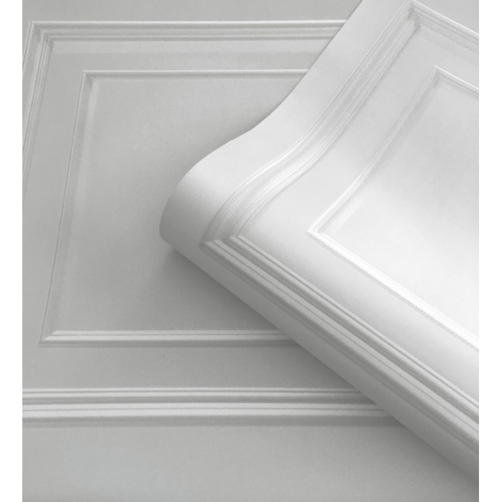 Papel pintado de casetones de madera con textura en relieve - Bristol Ledge 682855