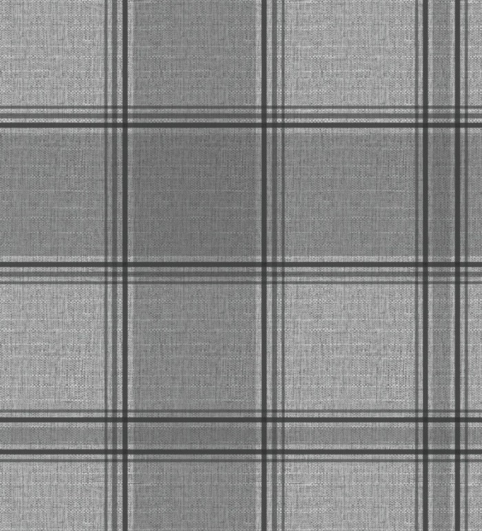 Papel pintado de cuadros escoceces en textura lino estilo natural - Scottish Harland 682859