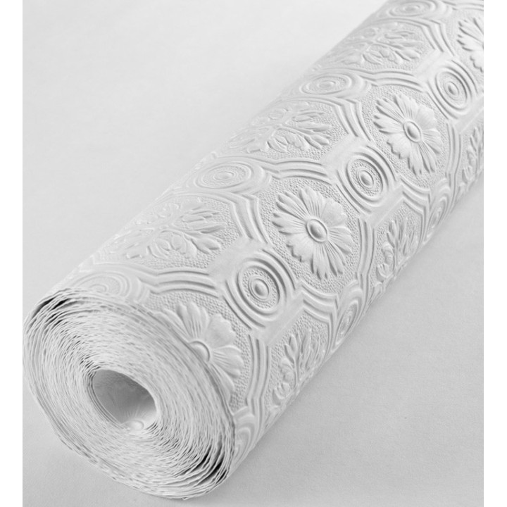 Papel pintado blanco repintable texturizado de alto relieve - Trisol Texture 123151