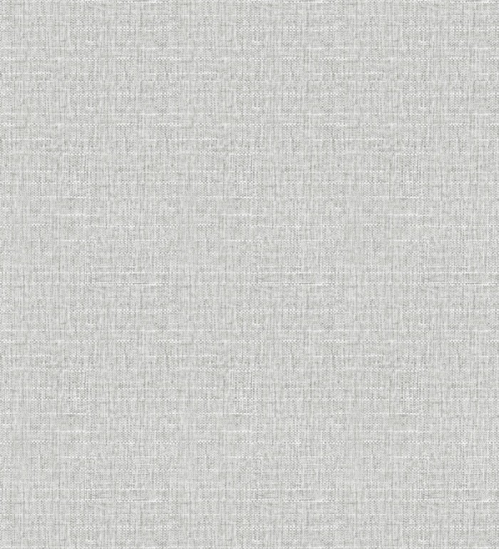 Papel pintado efecto textil con textura alto relieve color gris claro metálico - Fabrizio Textile 682864