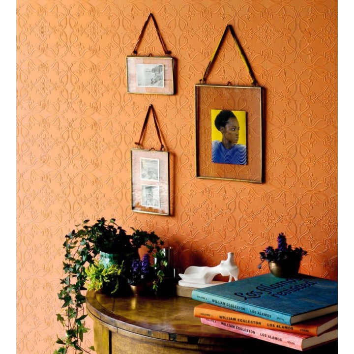 Papel pintado blanco repintable texturizado de alto relieve - Even Texture 123162