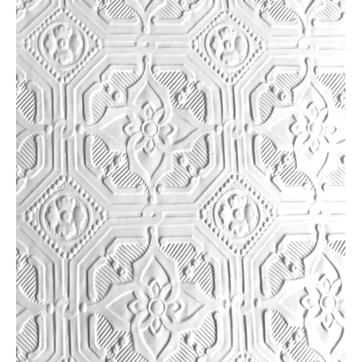 Papel pintado blanco repintable texturizado de alto relieve - Kappa Texture 123166