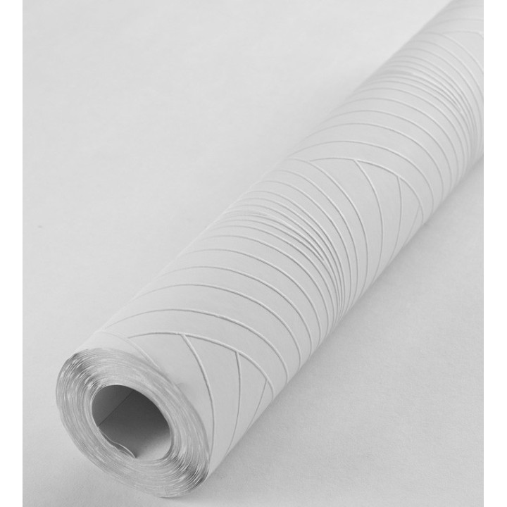 Papel pintado blanco repintable texturizado de alto relieve - Fan Texture 123168