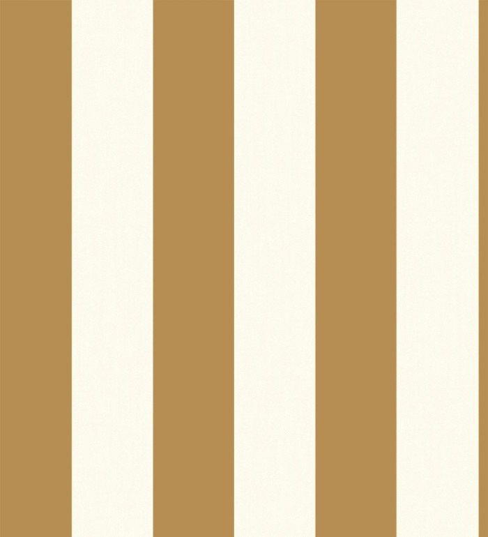 Papel pintado de rayas ocre con textura suave - Dijon Stripes 682915