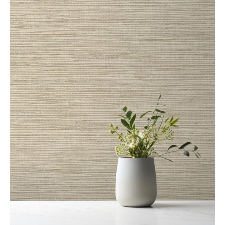 Papel pintado imitación fibra vegetal natural - Manila Modern Fibers 682921