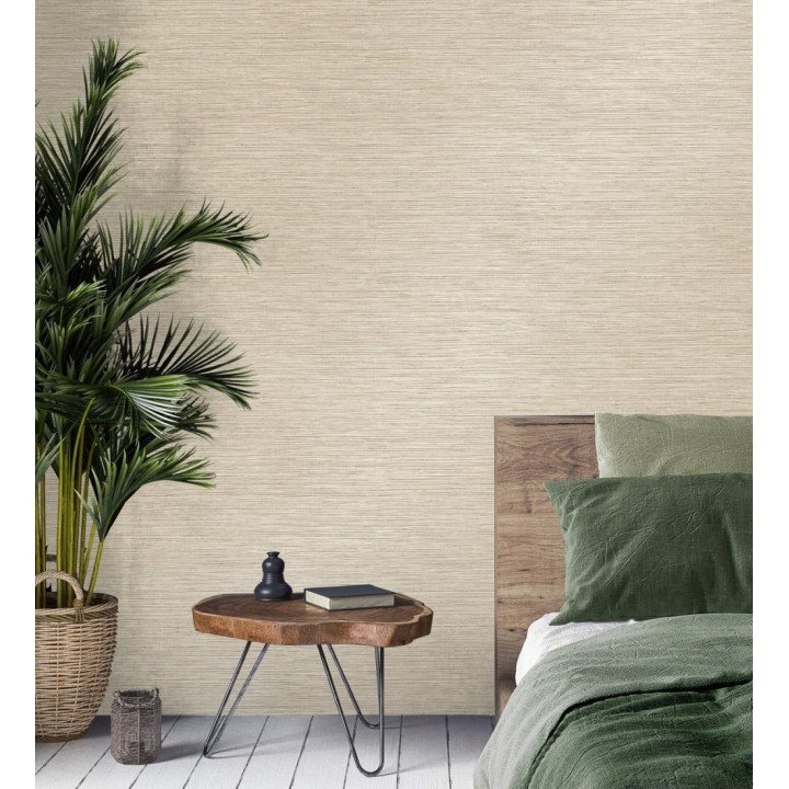 Papel pintado imitación fibra vegetal natural - Manila Modern Fibers 682921