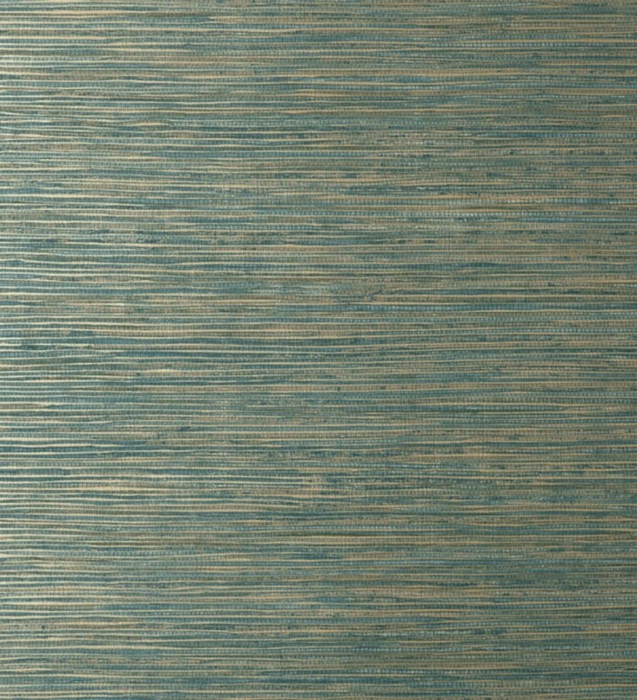 Papel pintado imitación fibra vegetal verde - Manila Modern Fibers 682923