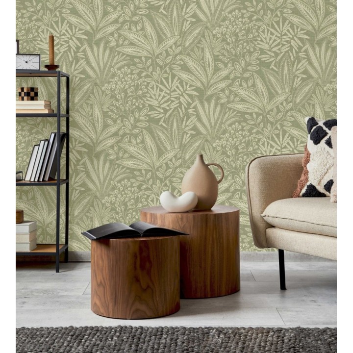 Papel pintado de hojas botánicas exóticas - Jewel Blossom 682930