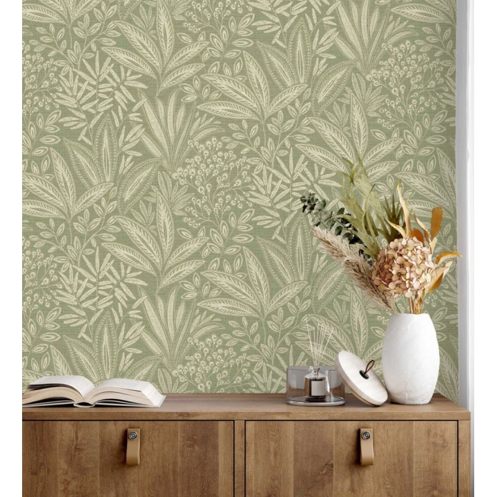 Papel pintado de hojas botánicas exóticas - Jewel Blossom 682930