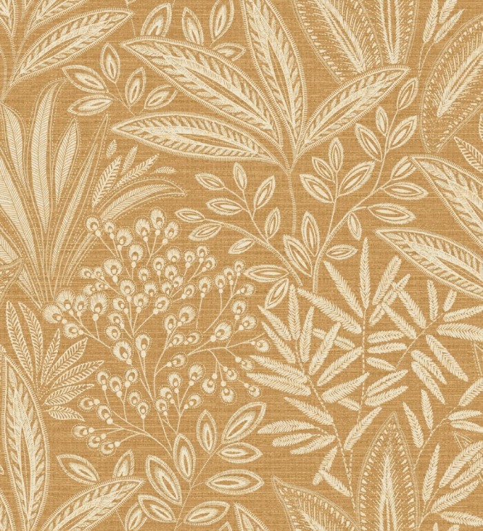 Papel pintado de hojas botánicas exóticas - Jewel Blossom 682931