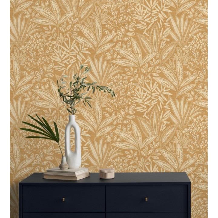 Papel pintado de hojas botánicas exóticas - Jewel Blossom 682931