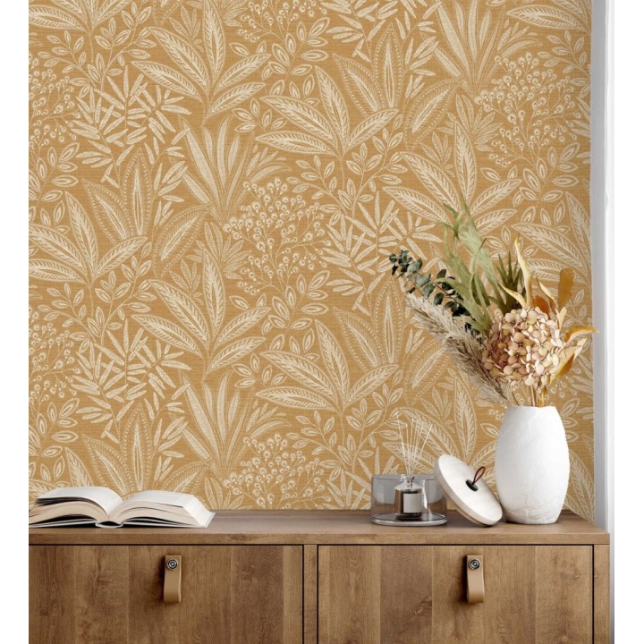 Papel pintado de hojas botánicas exóticas - Jewel Blossom 682931