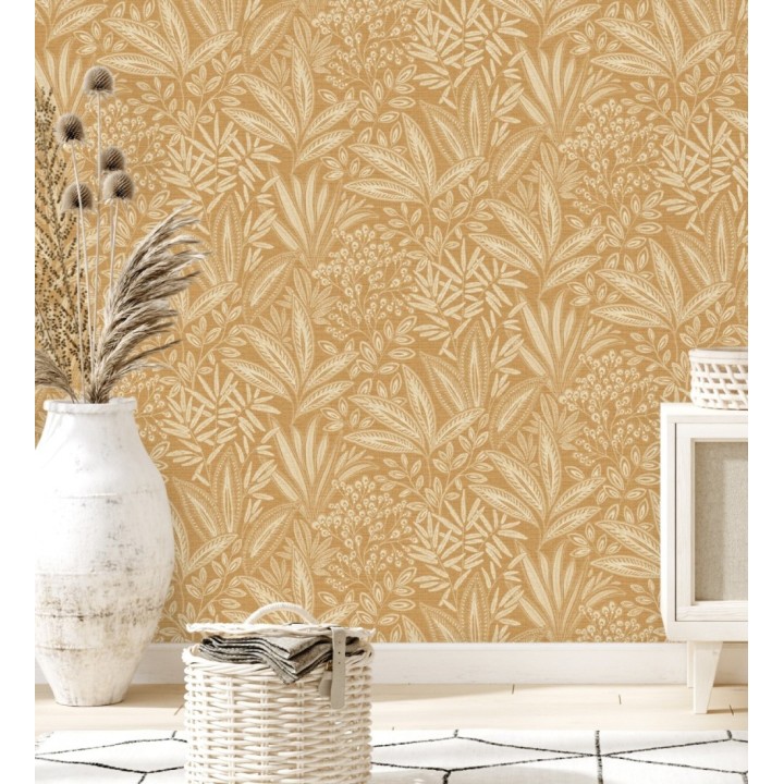 Papel pintado de hojas botánicas exóticas - Jewel Blossom 682931