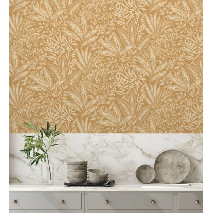 Papel pintado de hojas botánicas exóticas - Jewel Blossom 682931