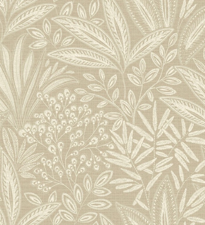 Papel pintado de hojas botánicas exóticas - Jewel Blossom 682932