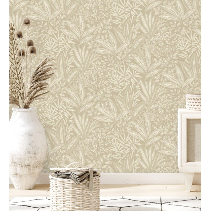 Papel pintado de hojas botánicas exóticas - Jewel Blossom 682932