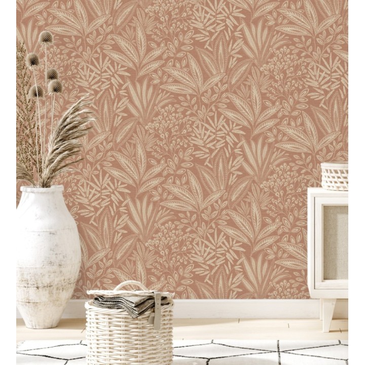 Papel pintado de hojas botánicas exóticas - Jewel Blossom 682933