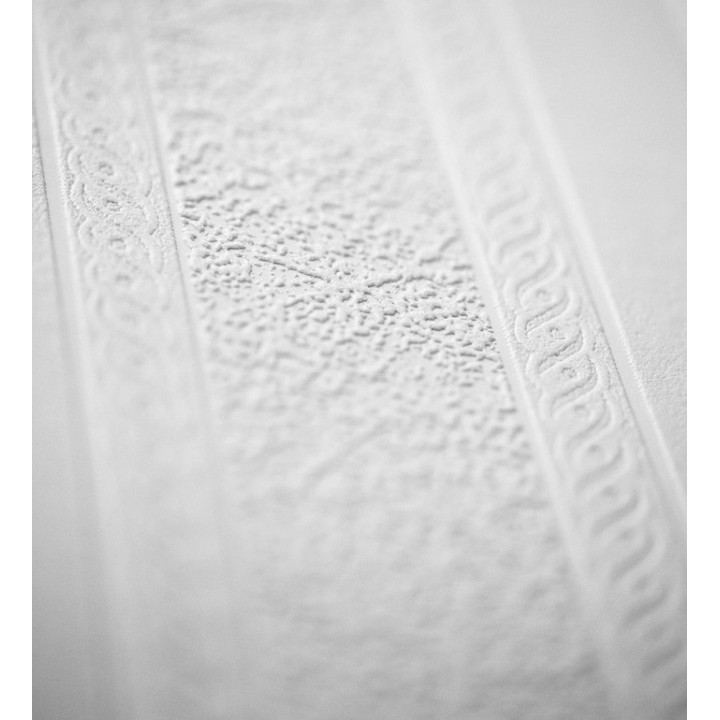 Papel pintado rayas blancas desiguales repintable texturizado de alto relieve - Inverse Texture 123183