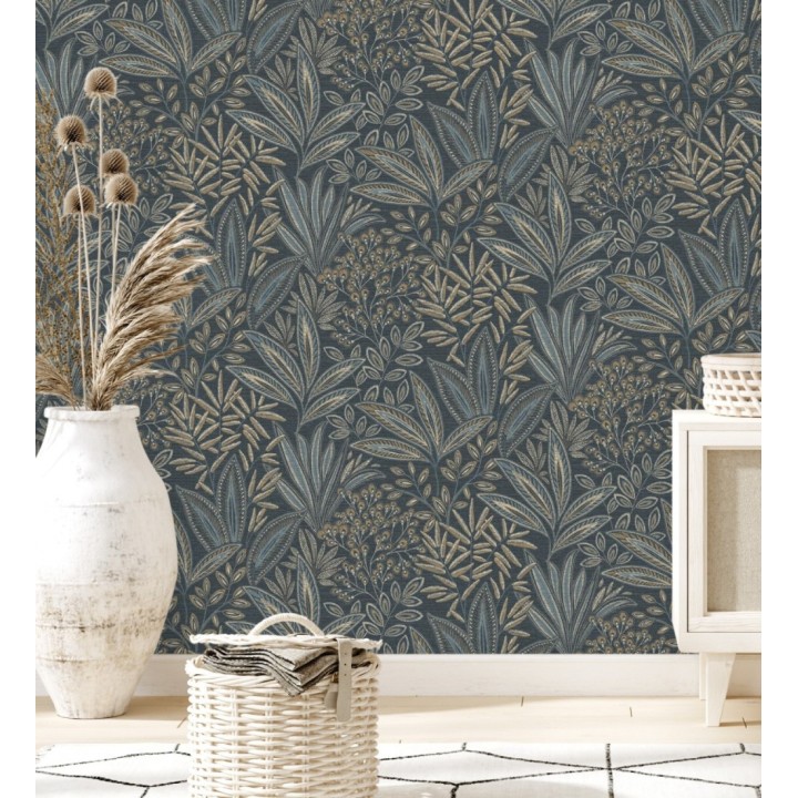 Papel pintado de hojas botánicas exóticas - Jewel Blossom 682934