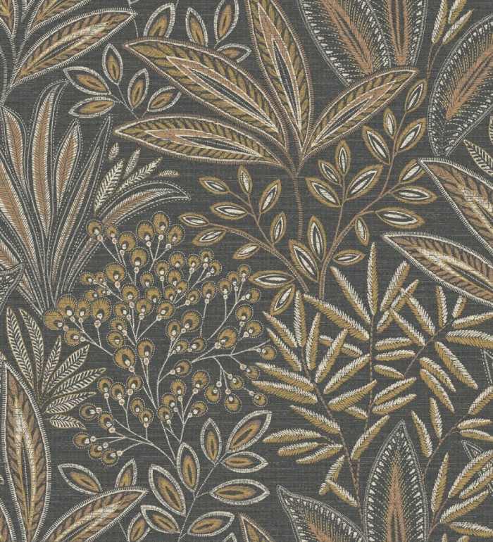 Papel pintado de hojas botánicas exóticas - Jewel Blossom 682935