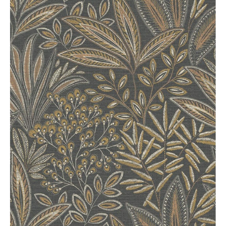 Papel pintado de hojas botánicas exóticas - Jewel Blossom 682935