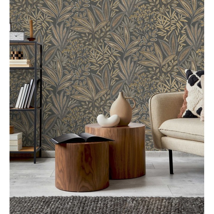 Papel pintado de hojas botánicas exóticas - Jewel Blossom 682935