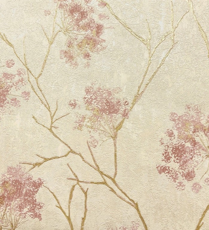 Papel pintado de flores tonos nacarados y brillantes - Shiny Bloom 682937