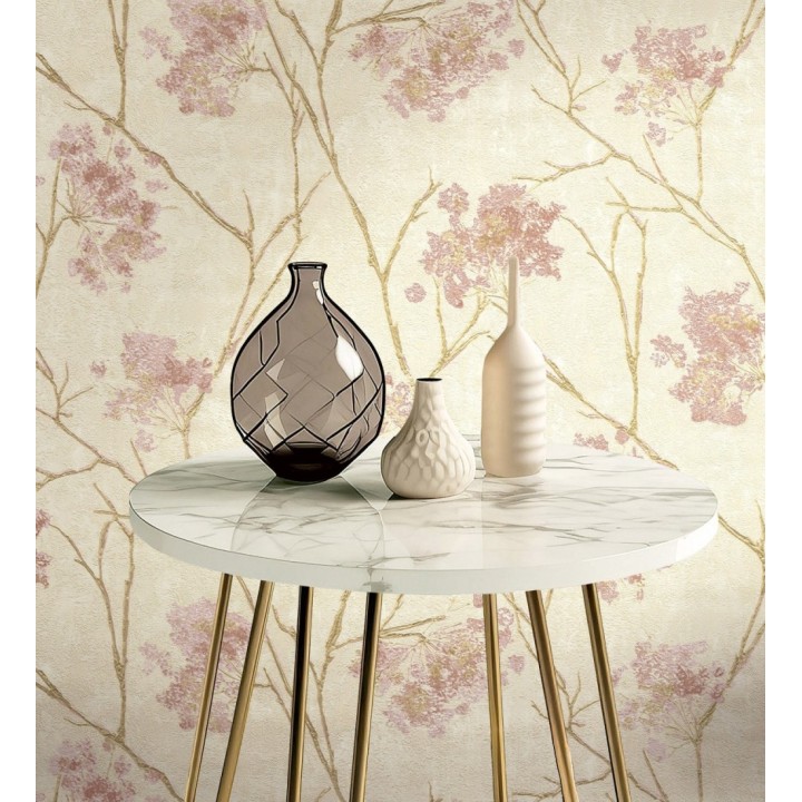 Papel pintado de flores tonos nacarados y brillantes - Shiny Bloom 682937