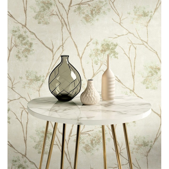 Papel pintado de flores tonos nacarados y brillantes - Shiny Bloom 682938