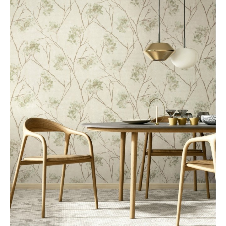 Papel pintado de flores tonos nacarados y brillantes - Shiny Bloom 682938